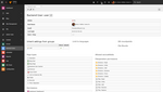 Detail view of a backend user record